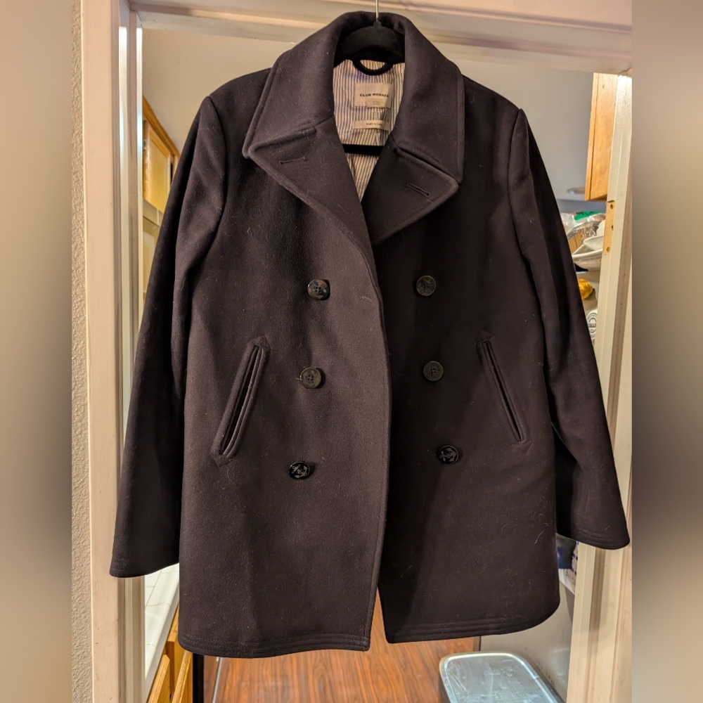 Club Monaco Dark Navy Peacoat